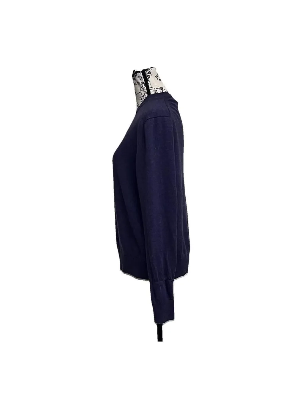 Banana Republic Mens Sweater 100% Merino Wool V-Neck Sweater Purple L Preppy